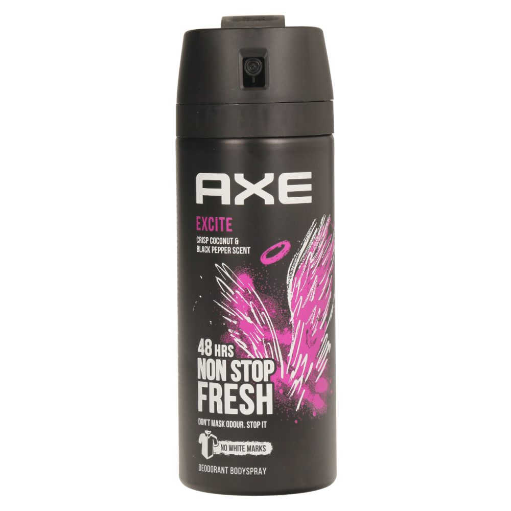 DEO SPREJ EXCITE, AXE, 150ML Axe Excite dezodorant v spreju z vonjem po