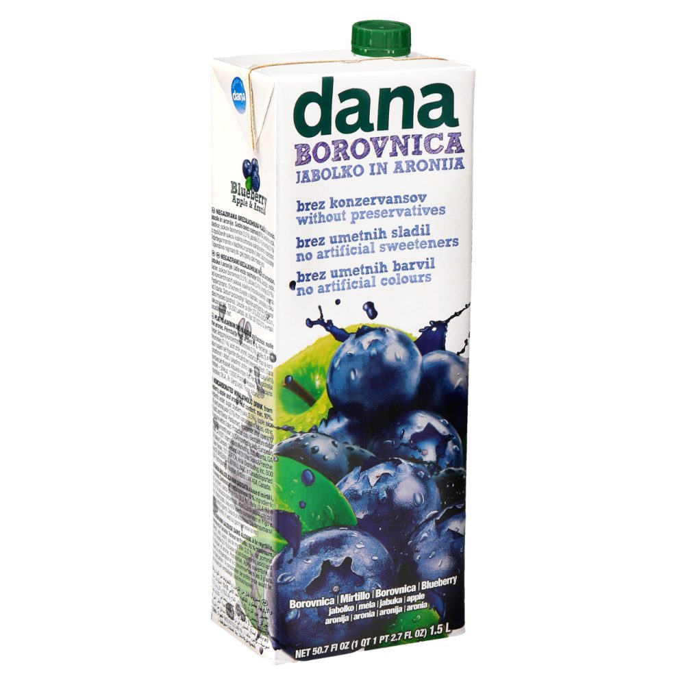 Pijača, borovnica, Dana, 1,5 l