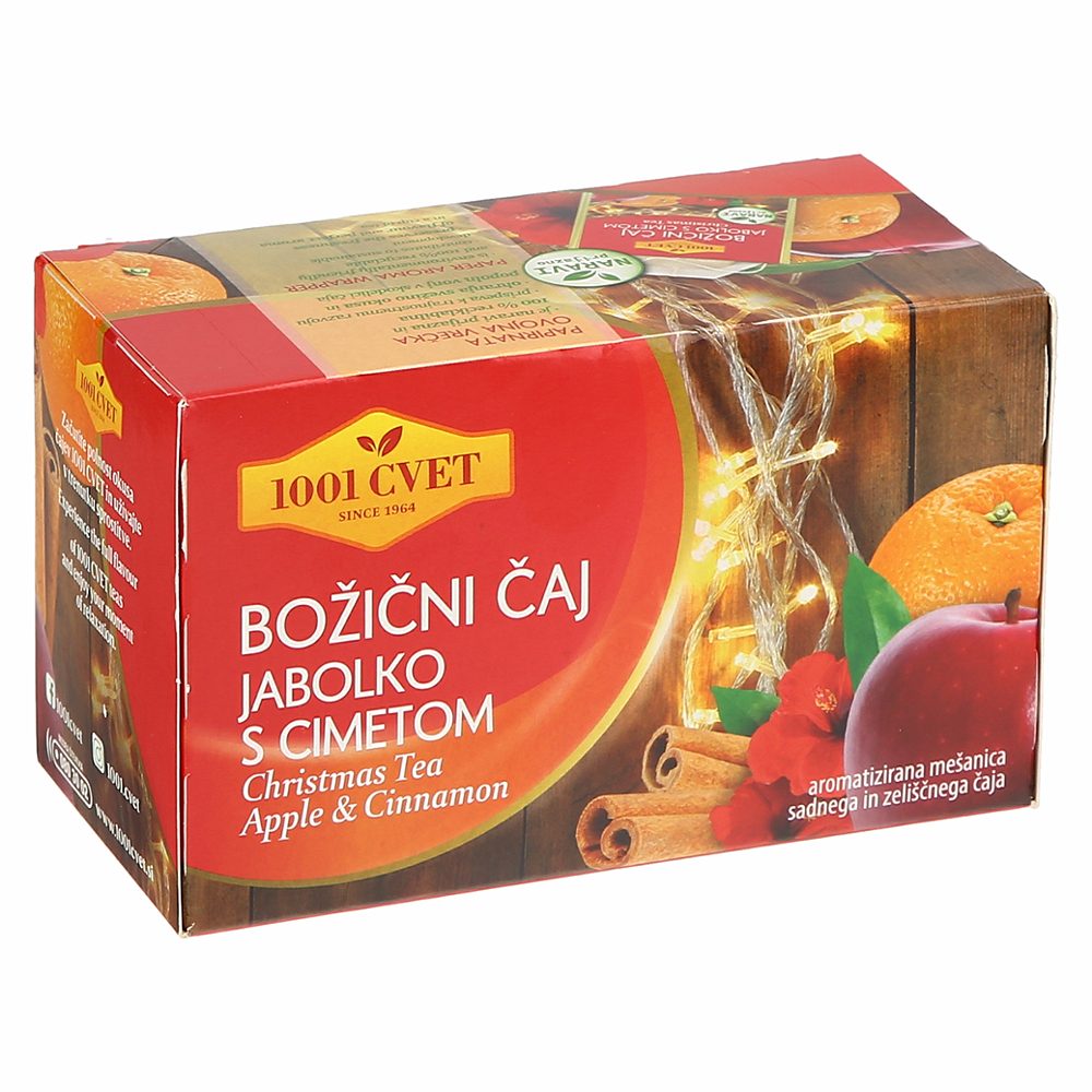 božični čaj jabolko in cimet, 1001 cvet, 20/1, 50g