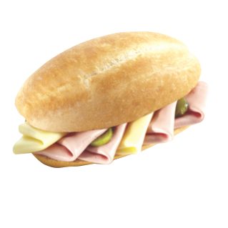 sendvič s piščančjo salamo