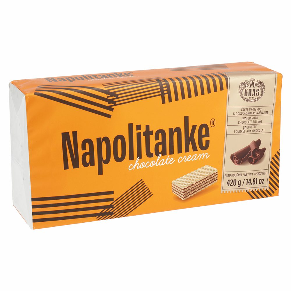 napolitanke s čokoladno kremo, kraš, 420 g