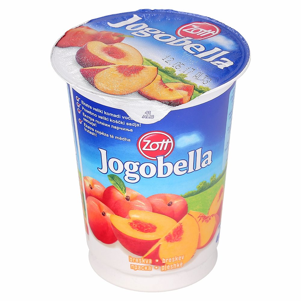 jogurt breskev, jogobella, 400g