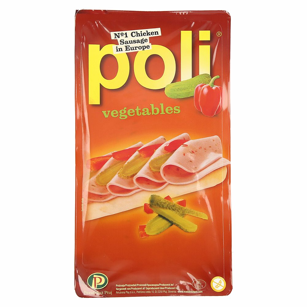 piščančja salama z vrtninami poli narezek