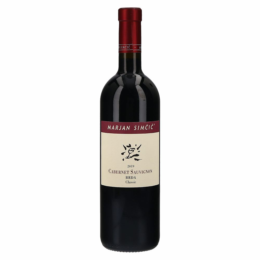 rdeče vino cabernet sauvignon, marjan simčič, 0,75l