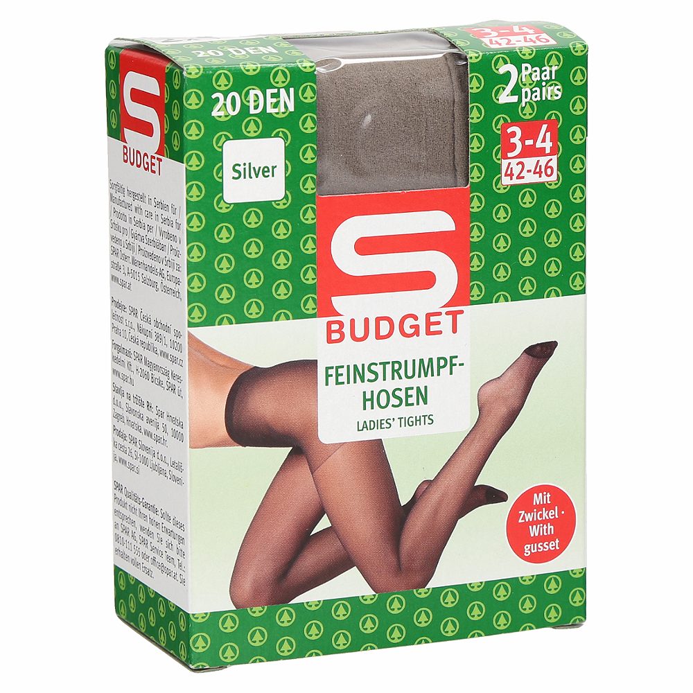 ženske hlačne nogavice sive 20den 3-4 42-46