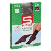 Slika produkta ŽENSKE NOGAVIČKE SIVE 20DEN ENA VELIKOST, KRATKE, S-BUDGET, 2/1