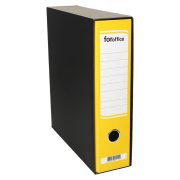 Slika produkta REGISTRATOR A4 80MM V ČRNI ŠKATLI, RUMEN, FOROFFICE