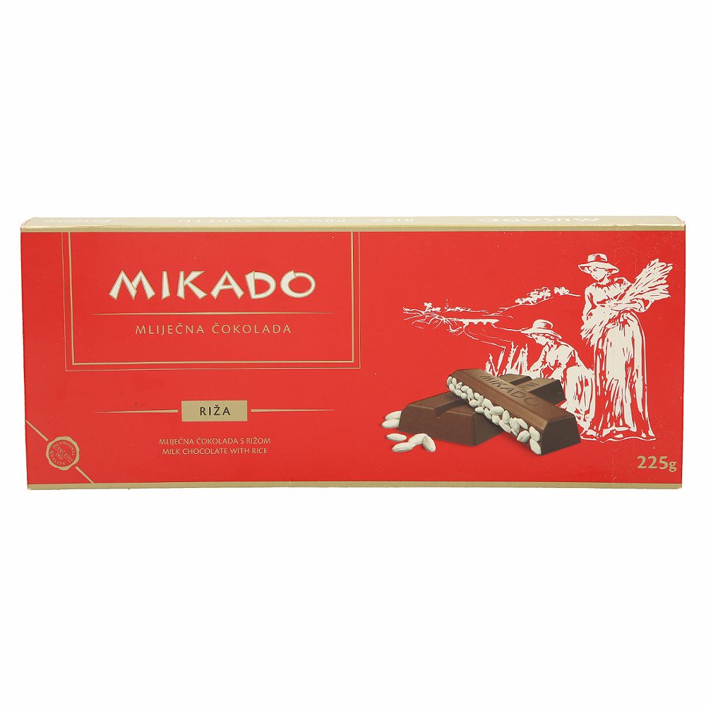 mlečna čokolada z rižem