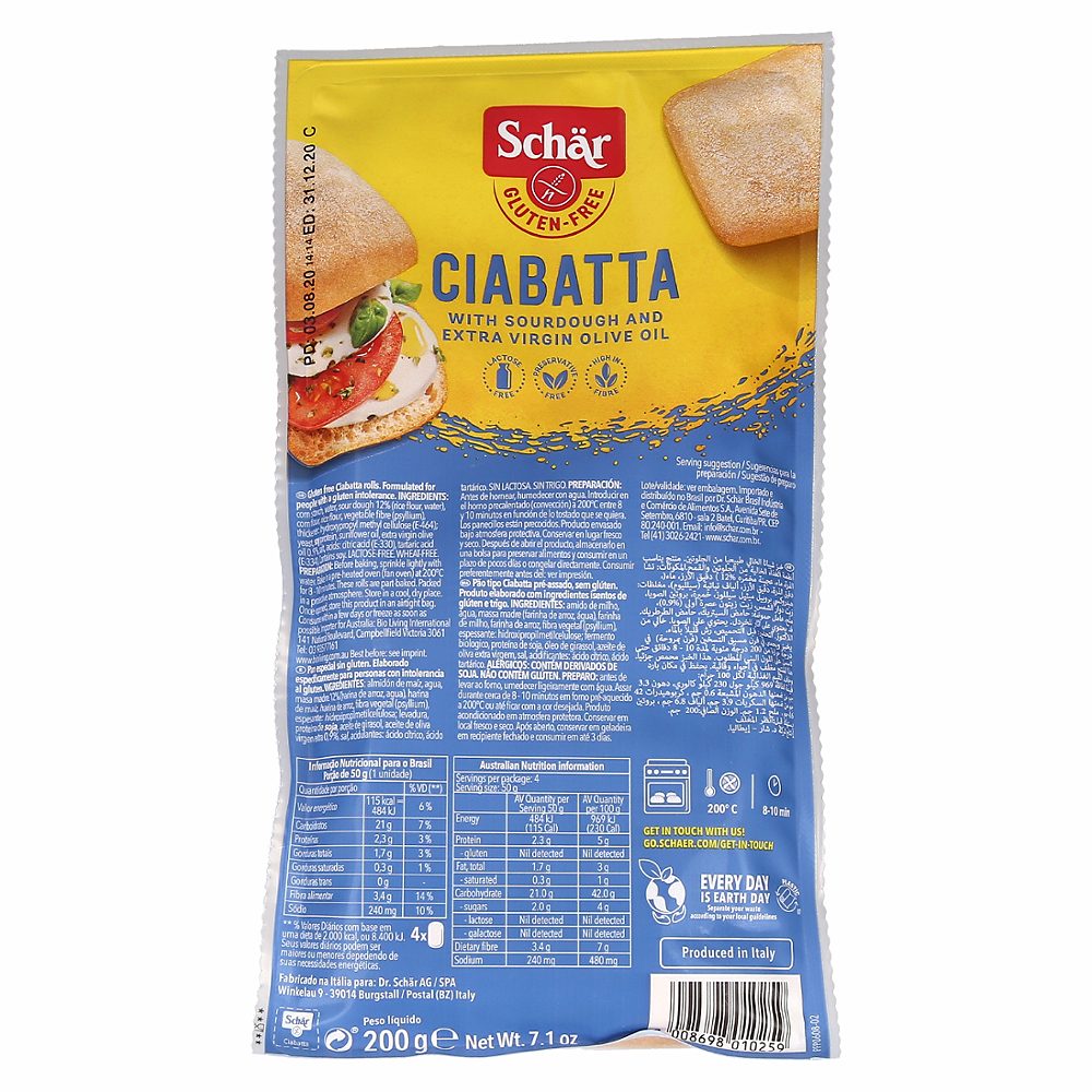 ciabattia brez glutena