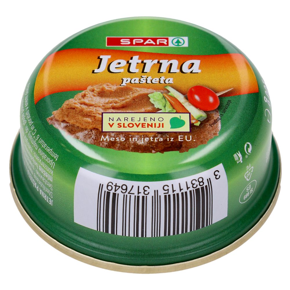 JETRNA PAŠTETA, SPAR, 100G