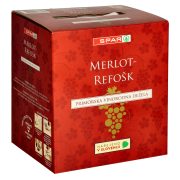 Slika produkta DEŽELNO RDEČE VINO MERLOT - REFOŠK, SPAR, 5L