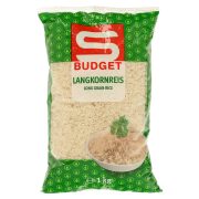 Slika produkta DOLGOZRNAT BELI RIŽ S-BUDGET, 1KG