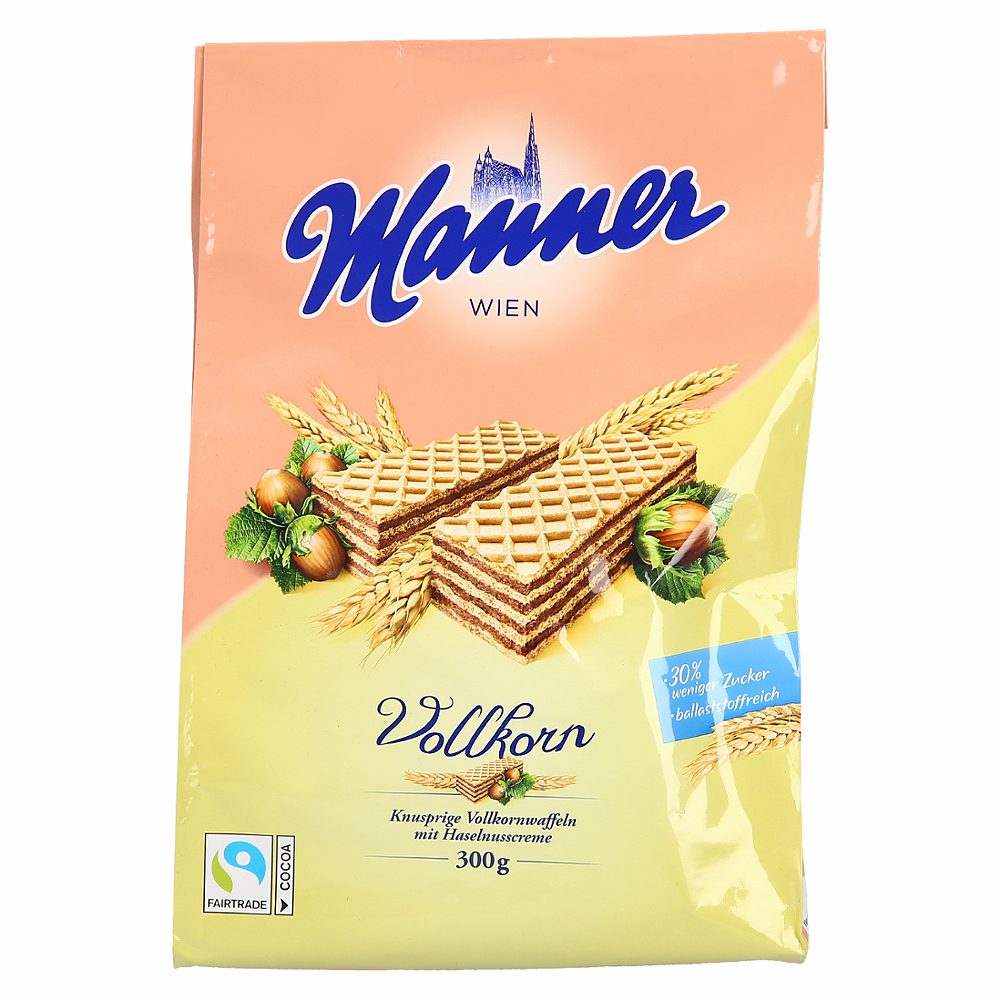 polnozrnate napolitanke, manner, 300 g