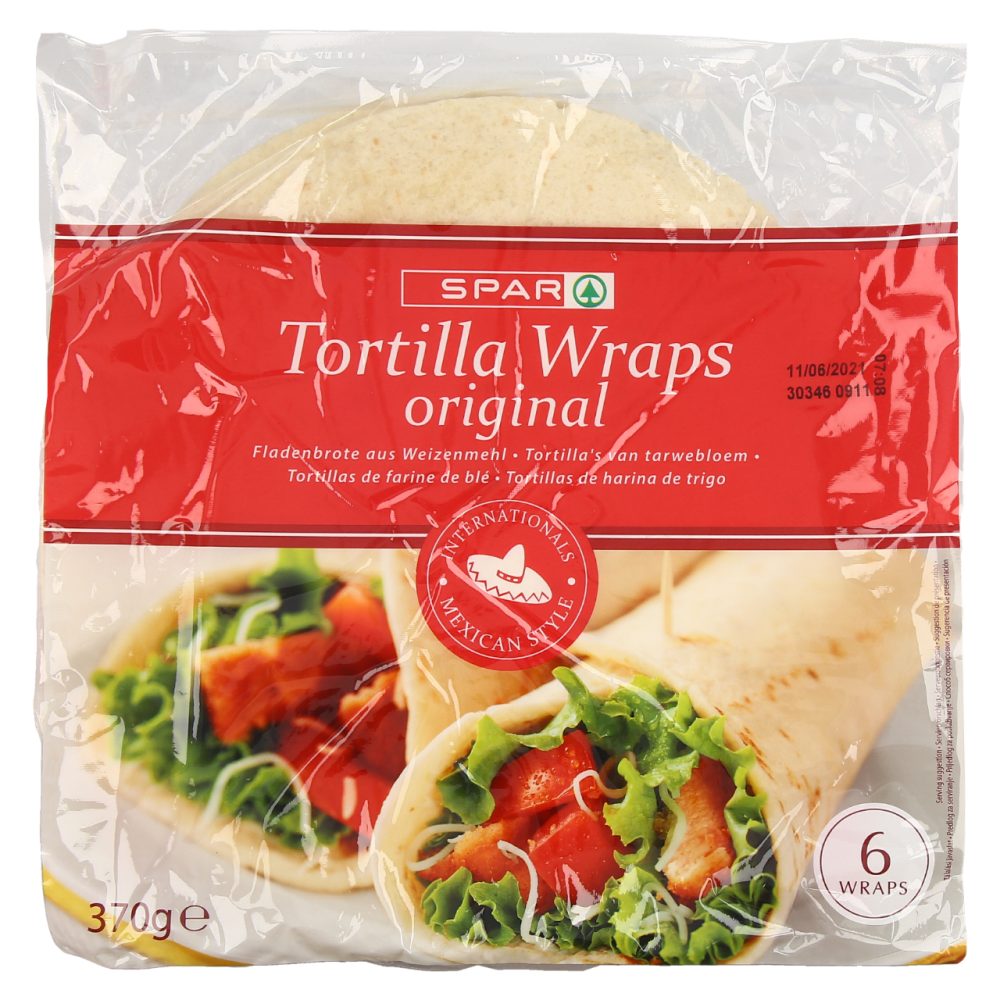 PŠENIČNE TORTILJE, SPAR, 6/1, 370G