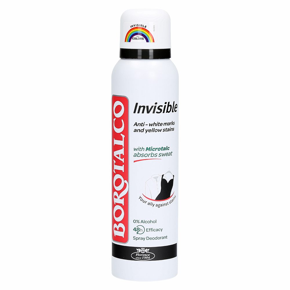 deo sprej invisible, borotalco, 150ml