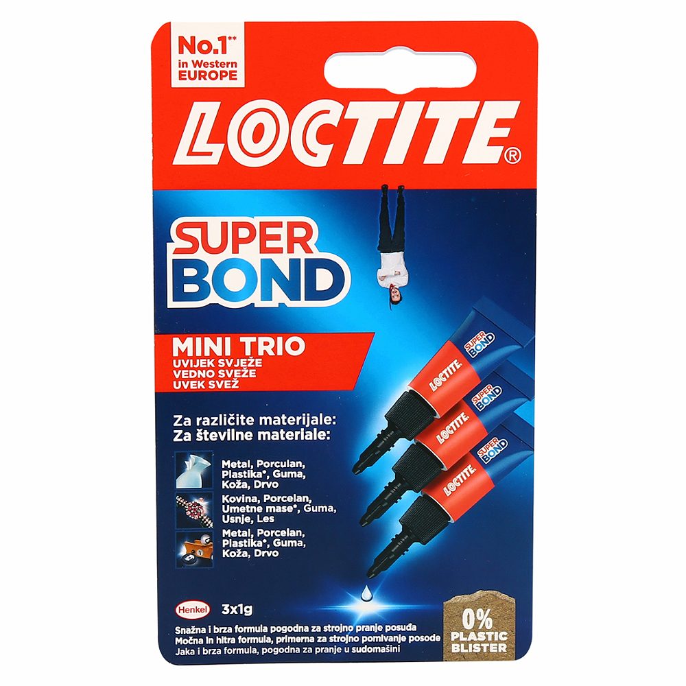 sekundno lepilo super bond mini trio