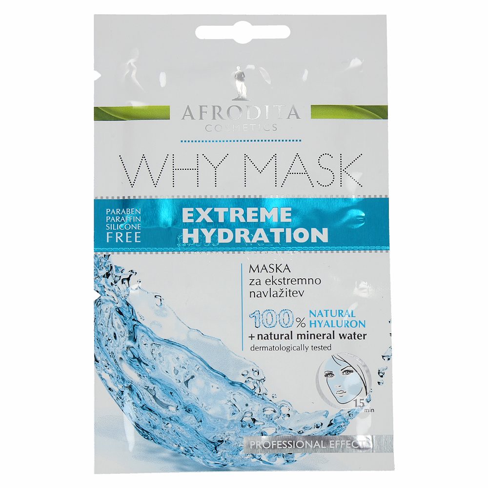 maska za ekstremno navlažitev, why mask, afrodita, 2 x 6 ml