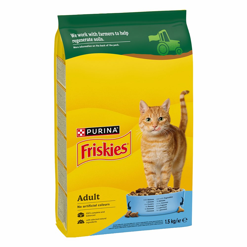 briketi za mačke losos in zelenjava adult friskies