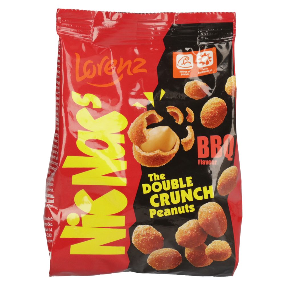 slani oreščki z barbecue okusom, nic nac, lorenz, 110 g