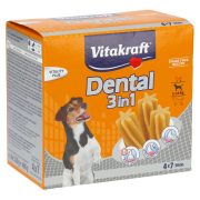 Slika produkta PRIBOLJŠEK ZA PSE ZA ČIŠČENJE ZOB DENTAL STICK 2IN1 SMALL, VITAKRAFT, 4X120G