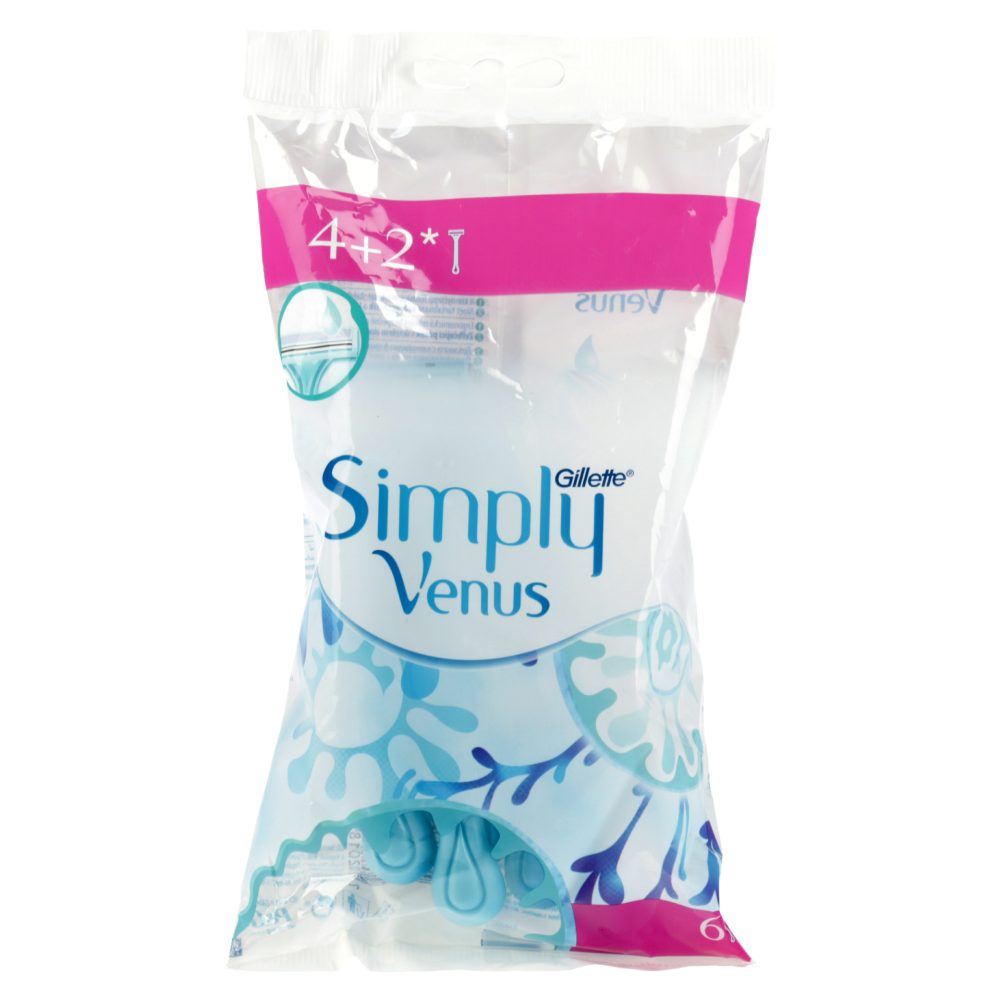 BRITVICE ZA ENKRATNO UPORABO SIMPLY VENUS, GILLETTE, 6/1