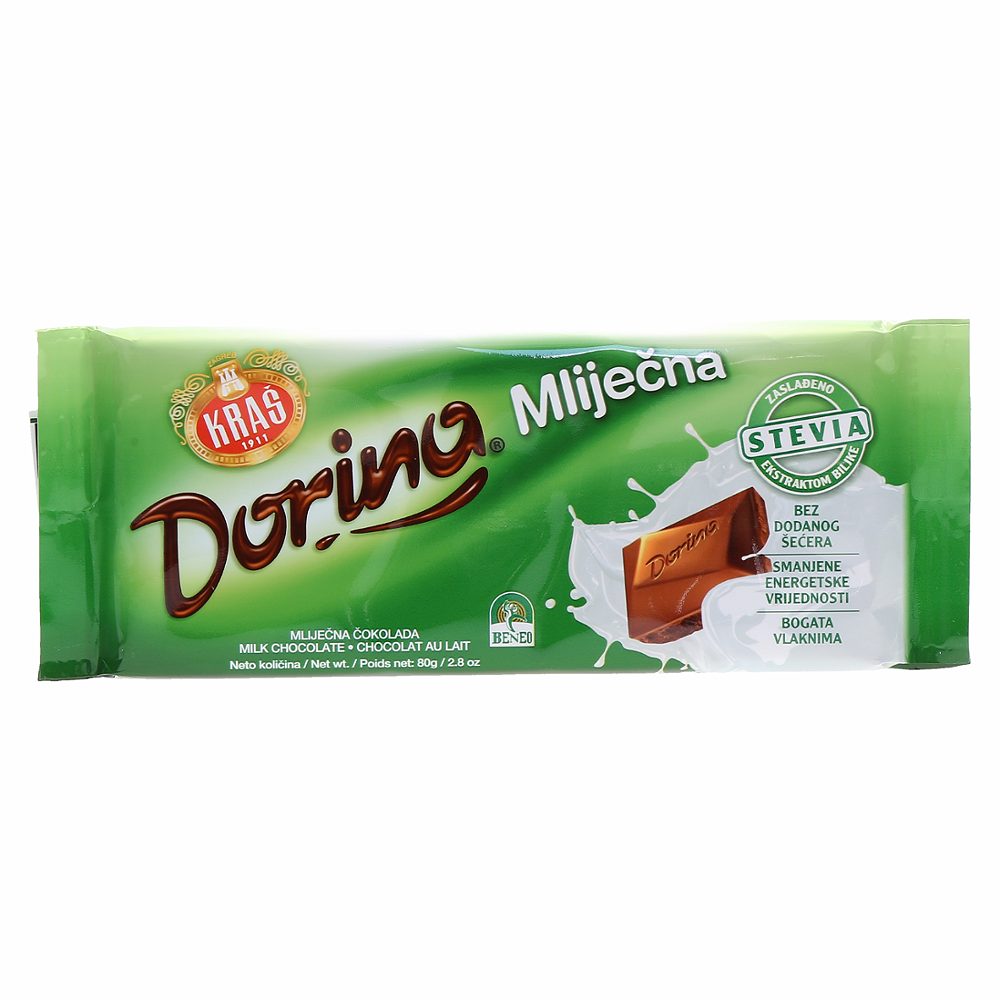mlečna čokolada dorina s stevijo