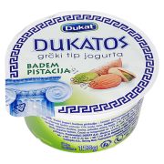 Slika produkta GRŠKI TIP JOGURTA MANDELJ IN PISTACIJA, DUKATOS, 150G