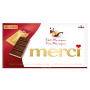 Slika produkta TEMNA ČOKOLADA MARCIPAN, MERCI, 112G