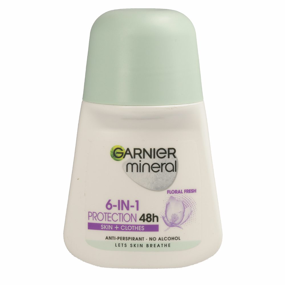 deodorant protection 6 floral fresh roll on, garnier, 50 ml