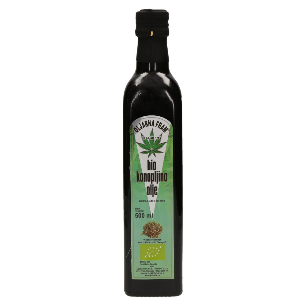 Bio konopljino olje, Oljarna Fram, 0,5 l