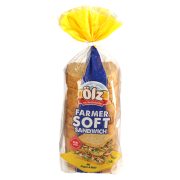 Slika produkta PŠENIČNI KRUH Z RŽENIMI KOSMIČI SOČEN SENDVIČ, FARMER, ÖLZ, 750G