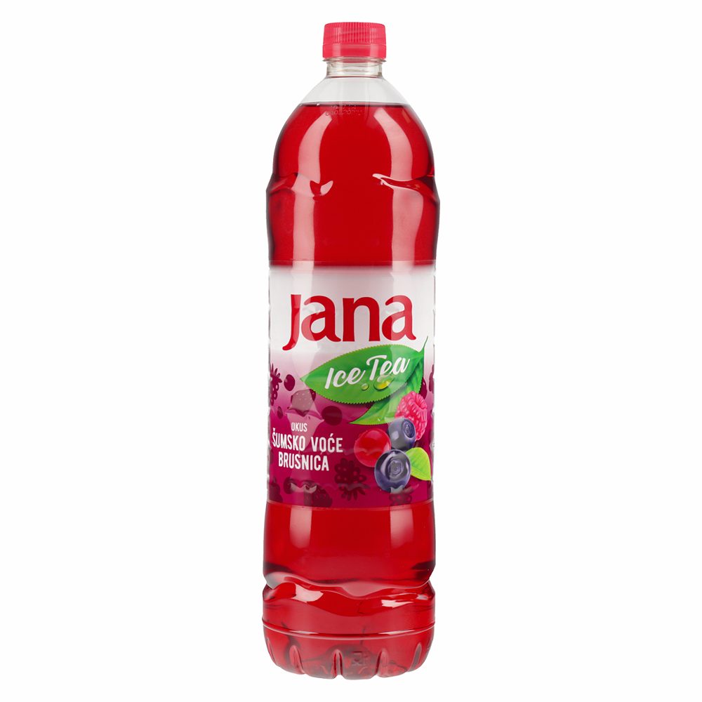 ledeni čaj gozdni sadeži in brusnica