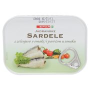 Slika produkta JADRANSKE SARDELE Z ZELENJAVO V OMAKI, SPAR, 105G