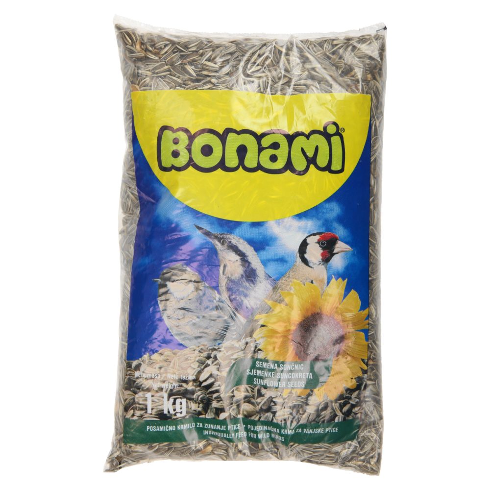 SONČNIČNO SEME ZA PTICE, BONAMI, 1 KG