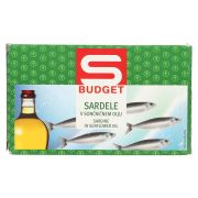 Slika produkta SARDELE V SONČNIČNEM OLJU, S-BUDGET, 125G