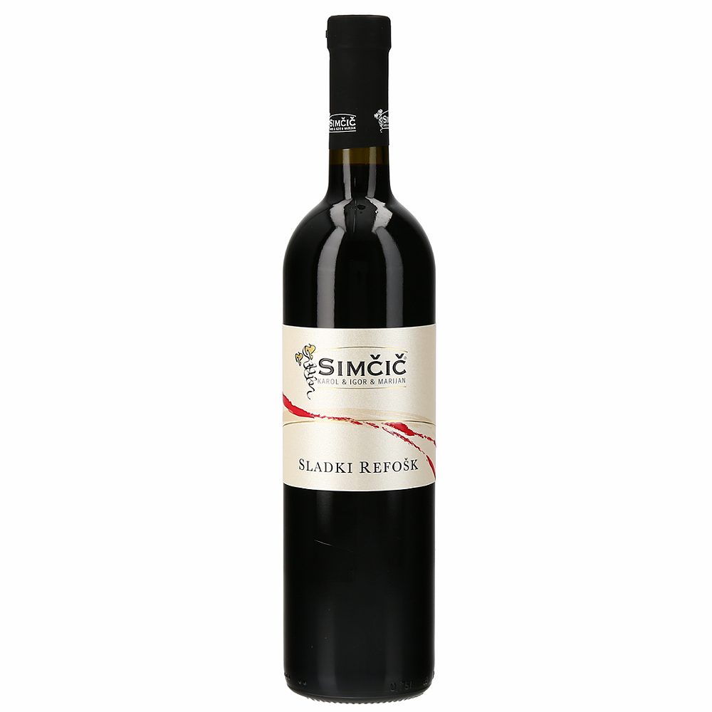 rdeče vino sladki refošk, simčič, 0,75l