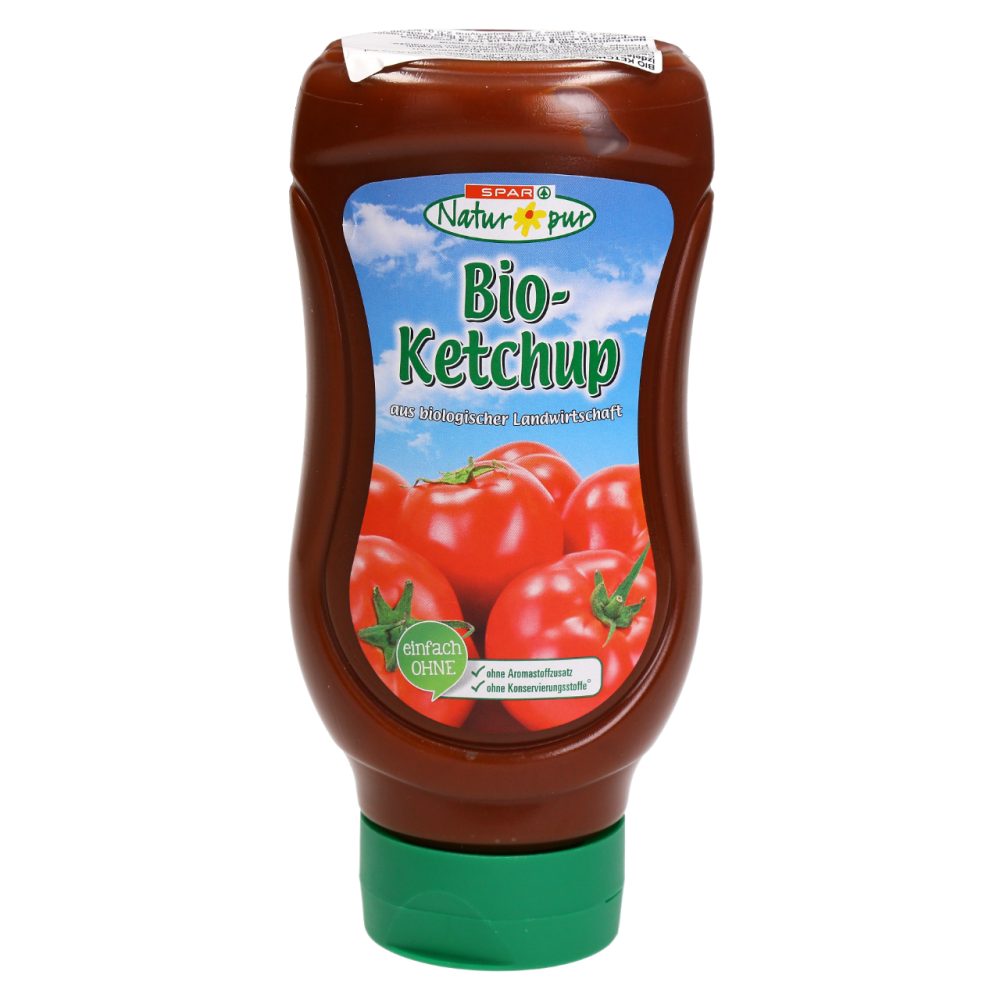 BIO KETCHUP, SPAR NATUR*PUR, 550G