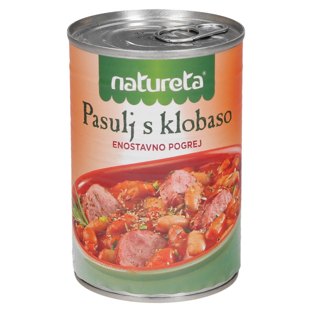 PASULJ S KLOBASO, NATURETA, 415G