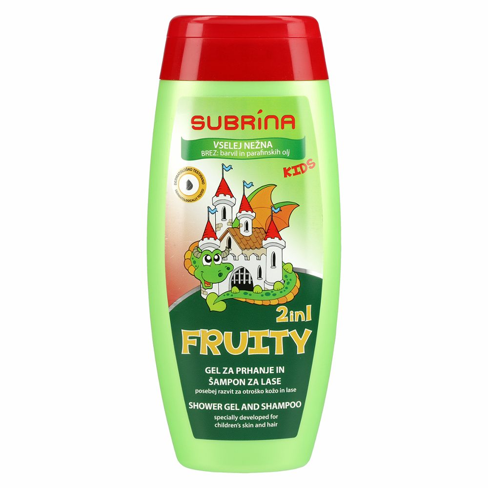 gel za prhanje in šampon 2v1 fruity