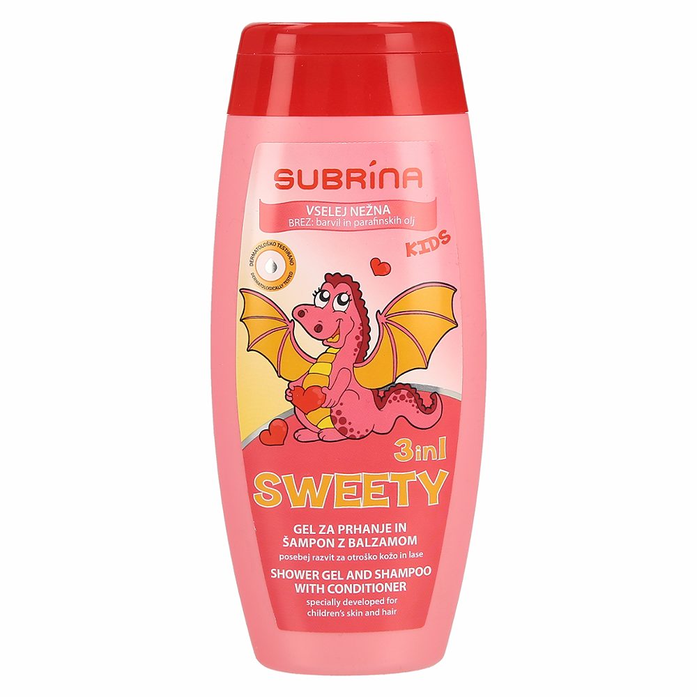 gel za prhanje in šampon 2v1 sweety
