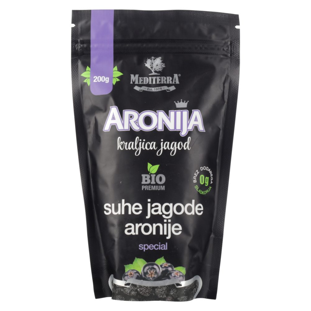 bio suhe jagode aronije, mediterra, 200 g