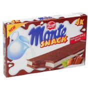 Slika produkta MLEČNA REZINA S ČOKOLADNO LEŠNIKOVIM POLNILOM MONTE SNACK, ZOTT, 4X29G