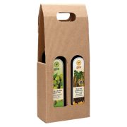 Slika produkta BUČNO OLJE IN EKSTRA DEVIŠKO OLJČNO OLJE, GEA, 2X0,25L, DARILNO PAKIRANJE