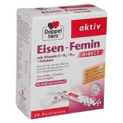 Slika produkta PREHRANSKO DOPOLNILO, ŽELEZO FEMIN DIREKT, DOPPELHERZ, AKTIV, 20/1