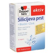 Slika produkta PREHRANSKO DOPOLNILO, TABLETE, SILICIJEVA PRST + BIOTIN + CINK, DOPPELHERZ, AKTIV, 40/1
