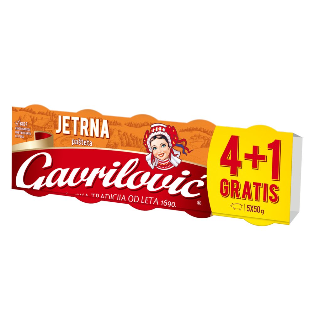JETRNA PAŠTETA, GAVRILOVIĆ, 5X50G