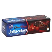 Slika produkta ČOKOLADNI BISKVIT S SADNIM ŽELEJEM VIŠNJA OBLIT S ČOKOLADO, JAFFA CAKES, CRVENKA, 155G