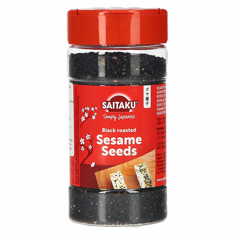 črna sezamova semena, pražena, saitaku, 95 g