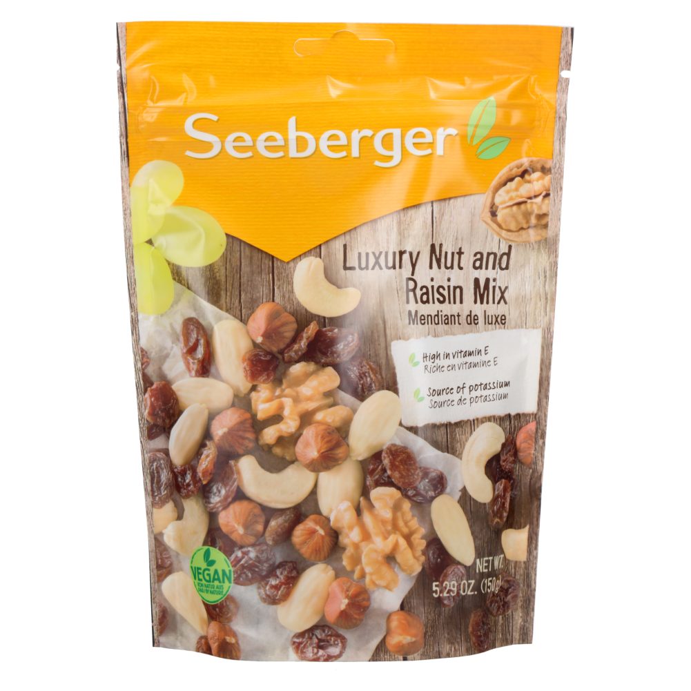 mešanica oreščkov in rozin, seeberger, 150 g
