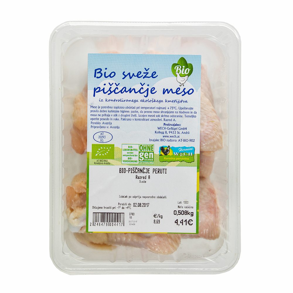 bio piščančje peruti